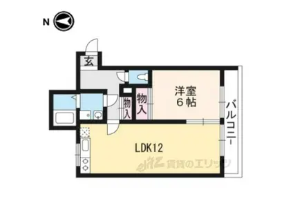 ヴェールハイツスミヨ(1LDK/1階)の間取り写真