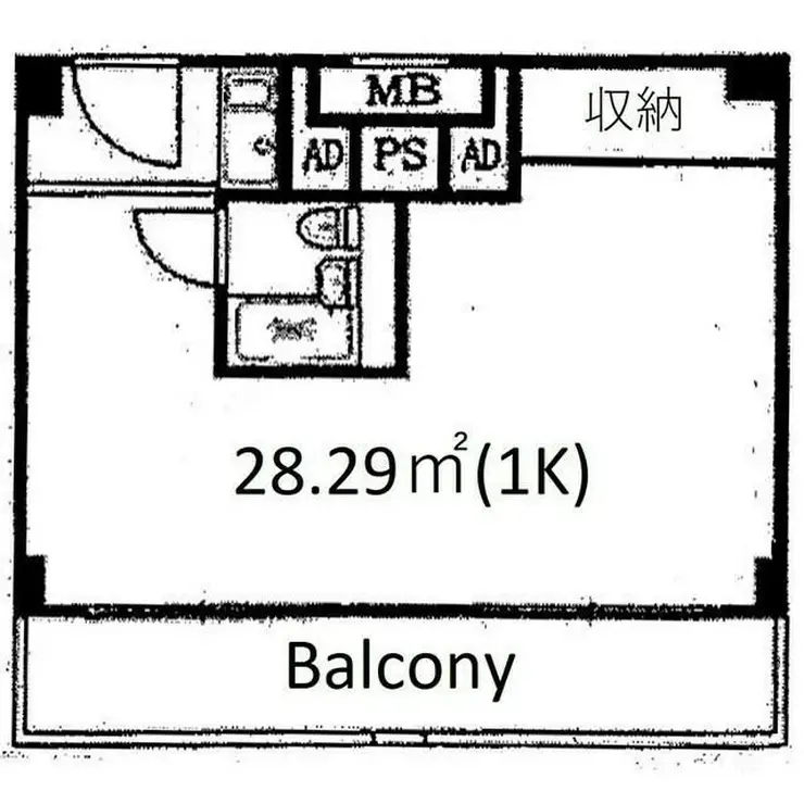 パピリオーテ西横浜 7階階 間取り
