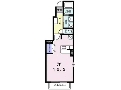 LIBRA HOUSE I(ワンルーム/1階)の間取り写真