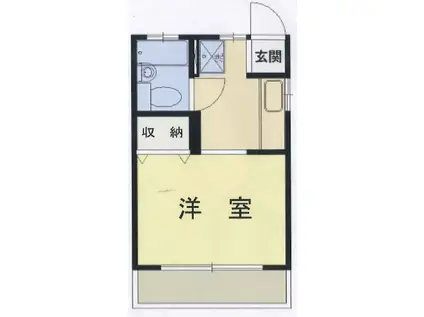 マユミコーポ(1K/2階)の間取り写真