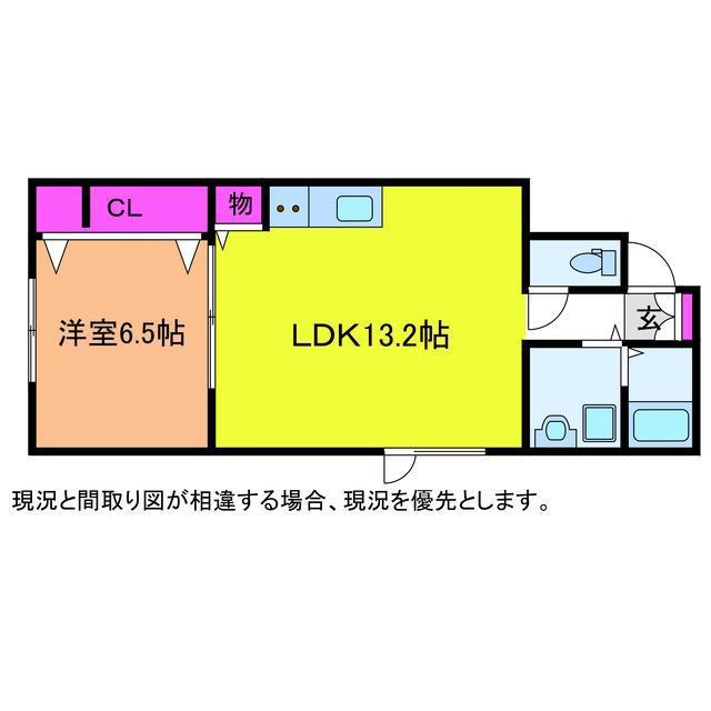 小針藤山NEOMAISON(1LDK/2階)の間取り写真