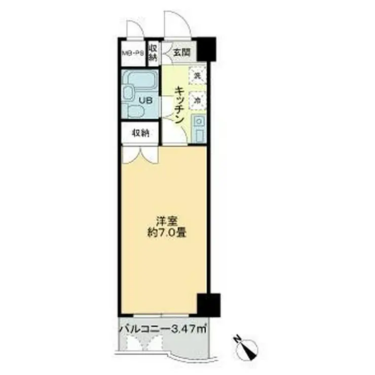シーガル鶴見 4階階 間取り