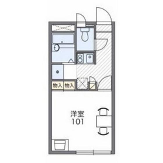 レオパレス大田南館(1K/2階)の間取り写真