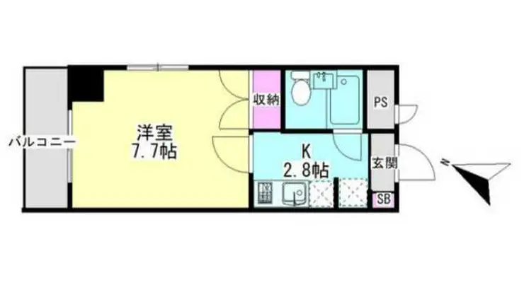 レイクパレス 4階階 間取り