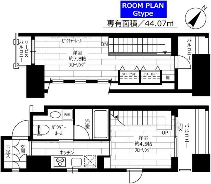 ステージグランデ新川 13階階 間取り