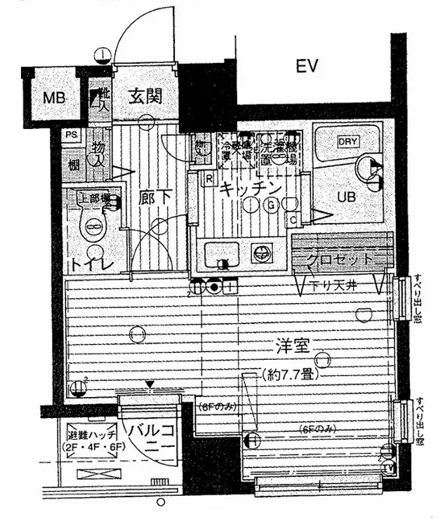 シンシア麻布十番 1階階 間取り