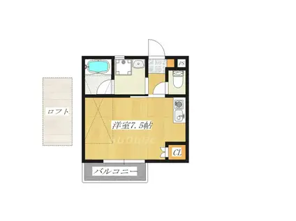 ロイヤル中十条II(ワンルーム/2階)の間取り写真