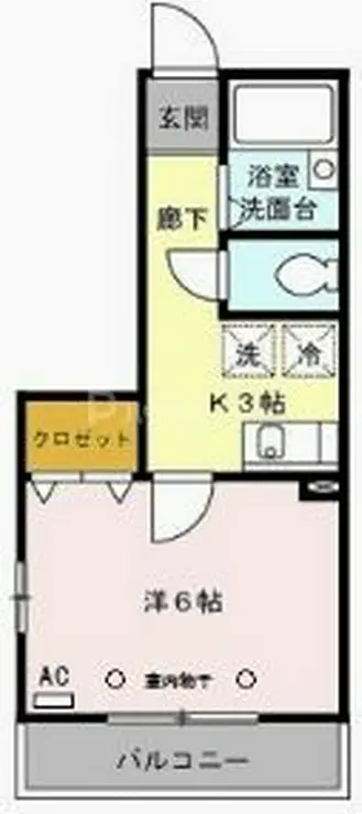 オーガスタ篠崎 1階階 間取り