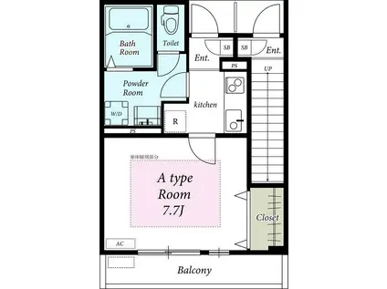 リブリ・KOYO(1K/1階)の間取り写真