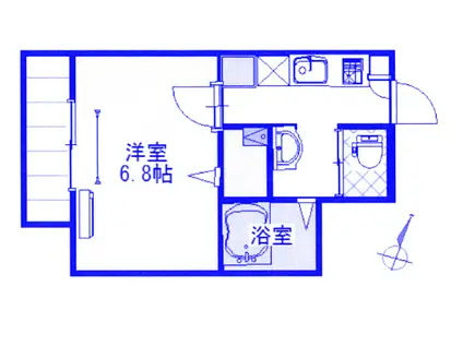 アファブル大宮(1K/3階)の間取り写真
