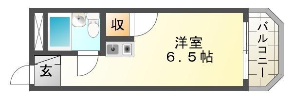 メゾンイレブン(ワンルーム/2階)の間取り写真