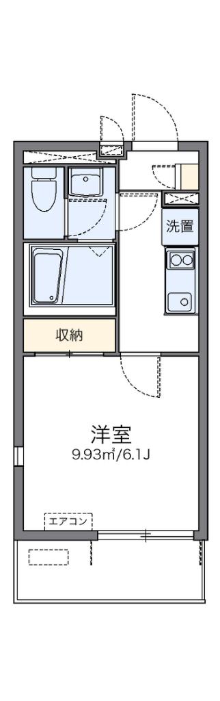 レオネクストアヴリール九条(1K/3階)の間取り写真
