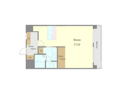 アルファーハイツ春日I(ワンルーム/5階)の間取り写真