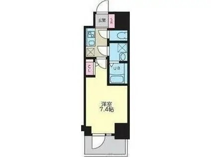 S-RESIDENCE千里丘(1K/8階)の間取り写真
