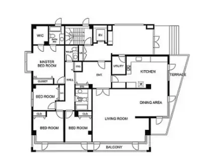 クリスティーホームズ三田(4LDK/1階)の間取り写真