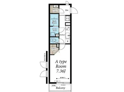 グレイス幕張I(1K/3階)の間取り写真