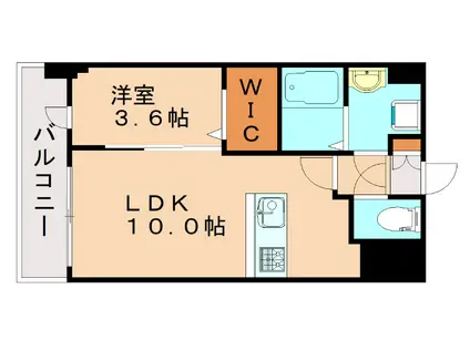 ELEVITA弥永(1LDK/1階)の間取り写真