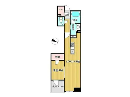 淡路町・小川町   好立地  1LDK(1LDK/5階)の間取り写真