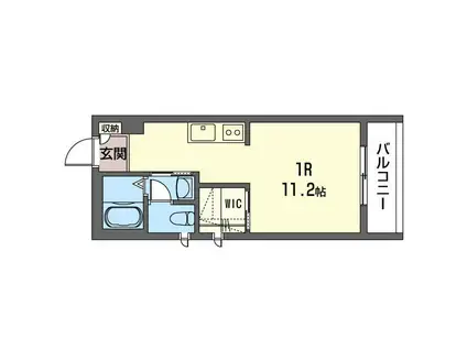 VIPコート(ワンルーム/3階)の間取り写真