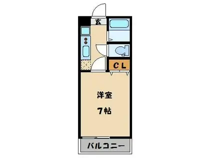 マイナビ STAYミライエ大宮浅間町(1K/3階)の間取り写真