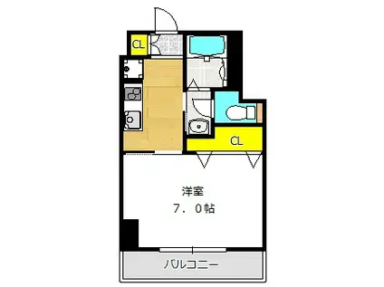 オアーゼ梅田東(1K/5階)の間取り写真