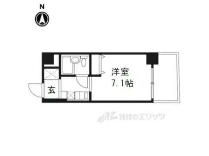 GLOIRE烏丸五条(1K/8階)の間取り写真