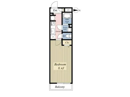 リブリ・A.MII(1K/3階)の間取り写真