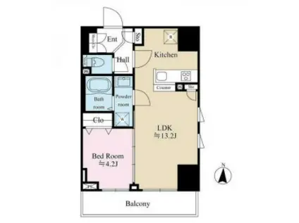 テラス森下(1LDK/10階)の間取り写真