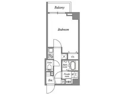 ルネサンスコート世田谷区役所前(1K/3階)の間取り写真