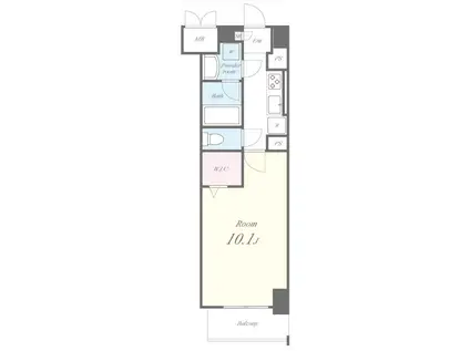 ルナ クレシエンテ(1K/7階)の間取り写真