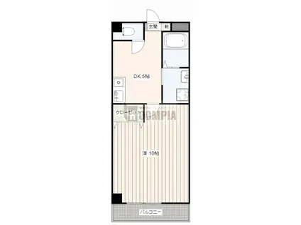 ASUKA(1DK/3階)の間取り写真