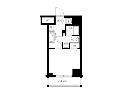 LEA横濱鶴見中央(1K/8階)の間取り写真