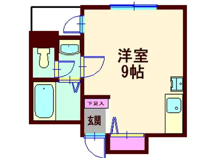 メゾンドモーヌ(ワンルーム/2階)の間取り写真