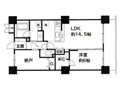 SINCERITY MURAKAMI III(1SLDK/8階)の間取り写真