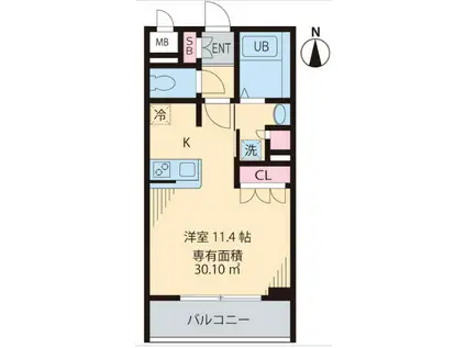 HOUSE MM(ワンルーム/2階)の間取り写真