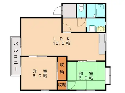 エトランゼ130(2LDK/2階)の間取り写真