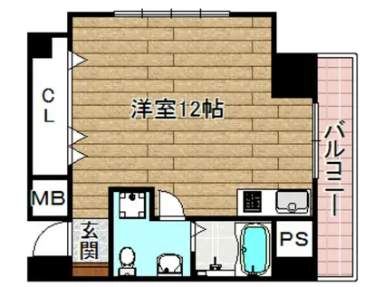 ラ・メゾン甲燿(1K/3階)の間取り写真