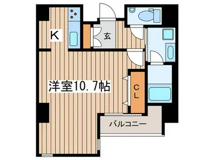 MERVELLNA IZUMI(1K/2階)の間取り写真