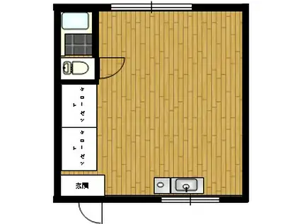 メゾン沼(1K/2階)の間取り写真