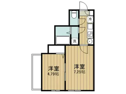 MODENA(2K/3階)の間取り写真