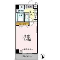 グリーンハイツ 北口(1K/7階)の間取り写真