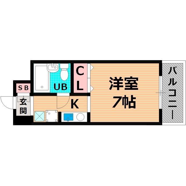 レジデンス関目(1K/5階)の間取り写真
