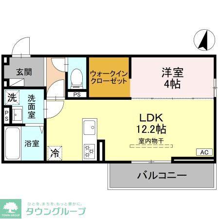 SOPHIA II B(1LDK/3階)の間取り写真