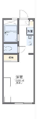 レオパレスソレーユ(1K/1階)の間取り写真