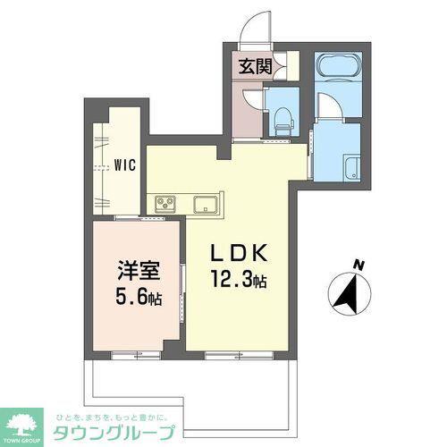 リラフォート(1LDK/1階)の間取り写真