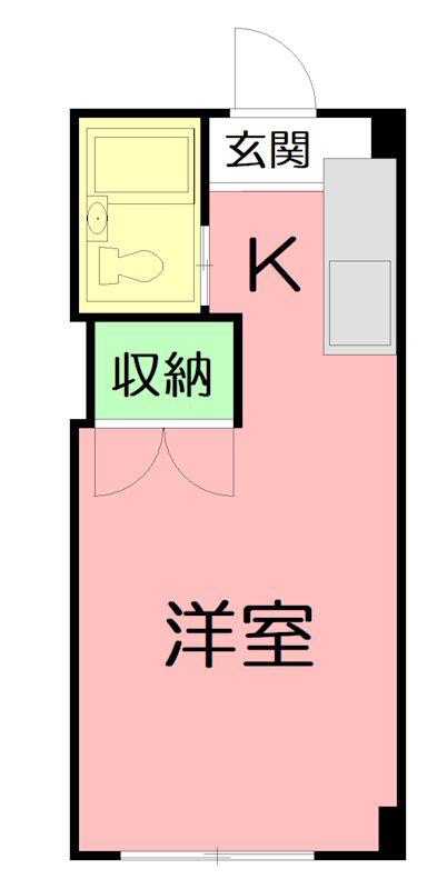 コスモ桜台(1K/1階)の間取り写真