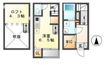 MAISON CASABLANCA(ワンルーム/1階)の間取り写真
