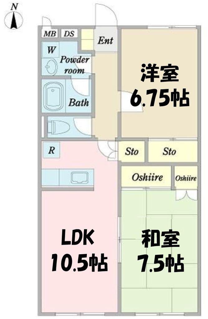 START ELEGANCEII(2LDK/1階)の間取り写真
