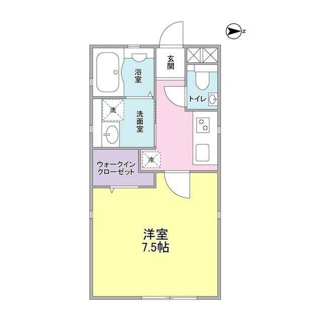 DREAM HEIM 三軒茶屋(1K/1階)の間取り写真