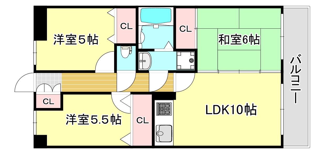 WILLIAM3(3LDK/1階)の間取り写真